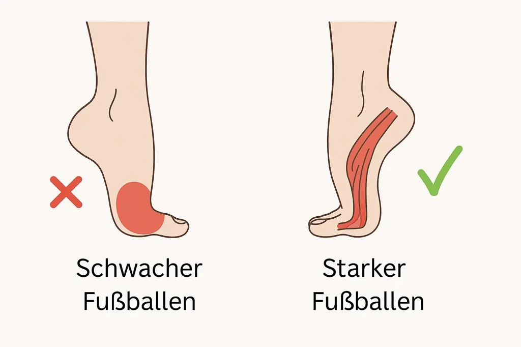 Muskeln Spitzentanz